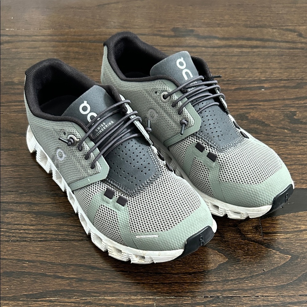 On Cloud 5 Running Shoe - Kelp/Shadow